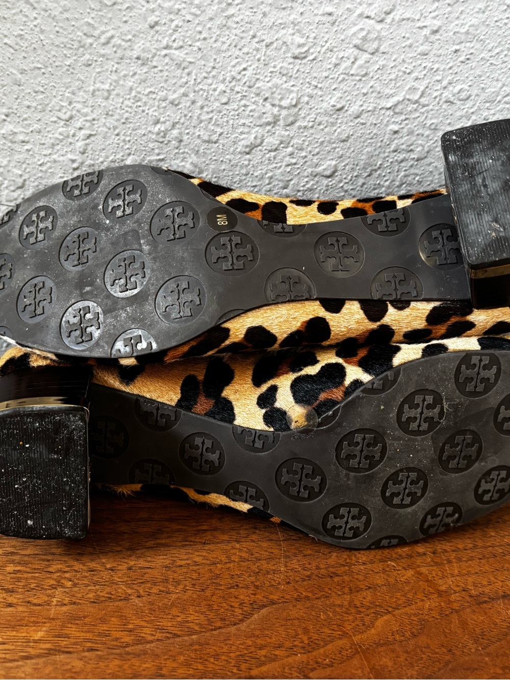 Tory Burch Amy Leopard-Print Low Block Heel Pumps (8) - Picture 8 of 11
